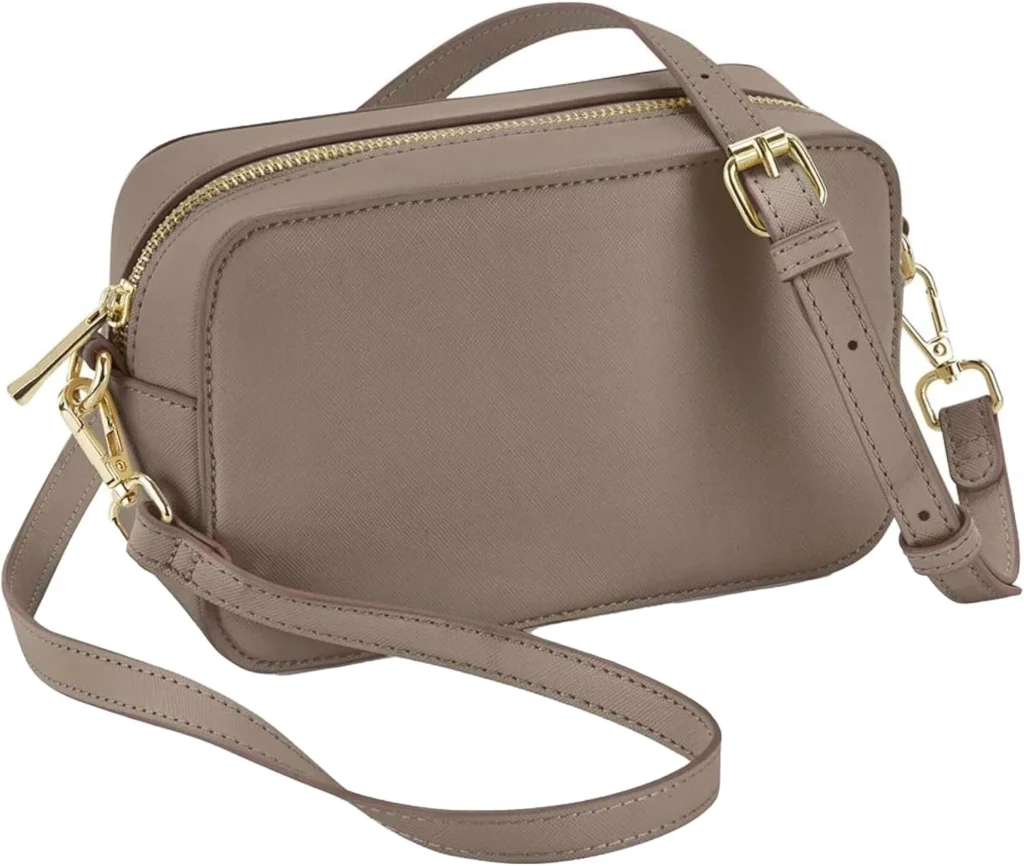 BagBase BG758 Boutique Cross Body Bag - Chic Leather-Look PU - Classic Handbag & Shoulder Bag for Women - Travel & Daily Essentials