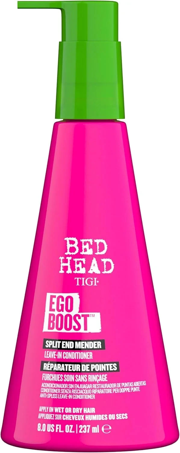Bed Head by TIGI Ego Boost Leave In Hair Conditioner  Professional Repair Treatment for Dry, Damaged Hair with Split Ends, Anti Frizz, Moisturising Conditioner Cream, Safe for Colour Treated Hair