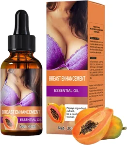 Bust Firming Oil - Hydrating Skin Care for Chest Area | Nourishing Moisturizer for Smoother Looking Skin, Routine for Women at Home Spa Travel 4.09x1.3 inches