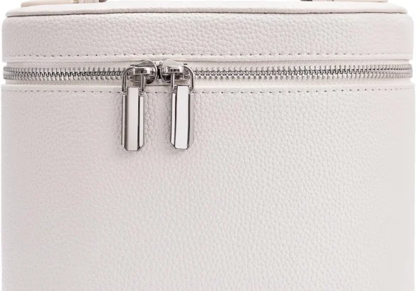 Leather Makeup Bag, Portable Makeup Bag, Removable Compartments