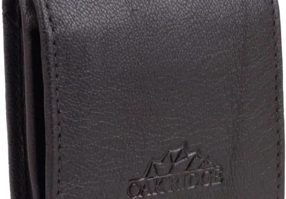 Mens Square Pocket Size Coin Tray Purse - Brown