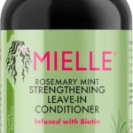 Mielle Rosemary Mint Strengthening Leave In Conditioner for Curly Hair - Hydrating Hair Moisturiser Infused with Biotin to Soften, Protect & Boost Shine, 355 ml (Pack of 1)