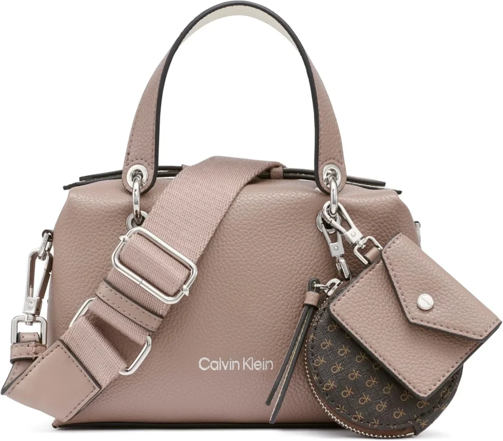 Calvin Klein Women's Cali Mini Satchel Crossbody, One Size