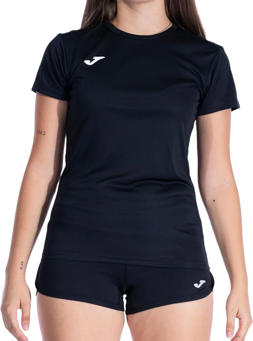 Joma Women's Short Sleeve Sports Shirt, 6XS  3XL  Keeps The Contact with The Body Dry, Ideal for Running or Gym  Combi