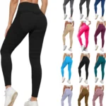 Ms Cellumove 3D Leggings Anti-Cellulite Compression Leggings High Waist Push Up Yoga Pants with Abdominal Control Eyes Sealed Body Booty Lifting Fitness Pants Stretch Comfortable Lipstick