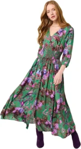 Joe Browns Women's Boho Bird Print Maxi Dress