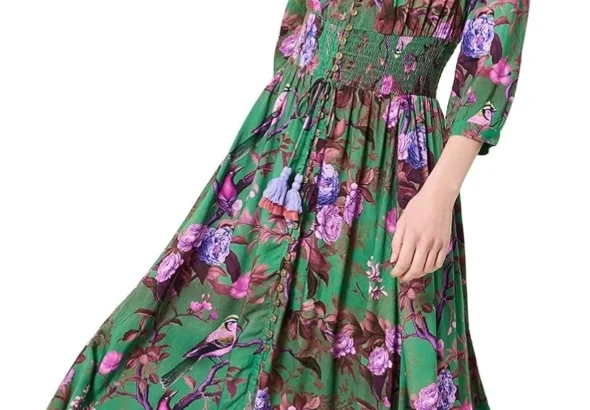Joe Browns Women's Boho Bird Print Maxi Dress