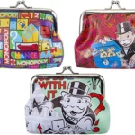 Assorted Design Multicolor Monopoly Classic Clasp Coin Purse - 12.5cm x 10cm, 1 Piece (3 Assorted Designs) - Premium Collector's Accessory