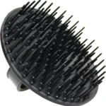Jack Dean by Denman (Black) Scalp Massager and Detangling Hair Brush for Thick or Thin Hair, Curly or Straight Hair - Use in the Shower or Bath - Head and Beard Scrubber - For Women and Men, D6