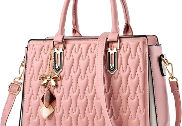 NICOLE & DORIS Women Designer Handbags Fashion Top Handle Bag Ladies Printed Handbag Shoulder Bag PU Leather Crossbody Bag Medium Hand Bags with Pendant