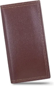 Long Wallet for Men, Minimalist Leather Bifold Slim Wallets, Fashion Clutch Purse Credit Card Holder Wallet, Coffee, 17.5 x 9 x 1 cm / 6.89 x 3.54 x 0.39 in, Modern