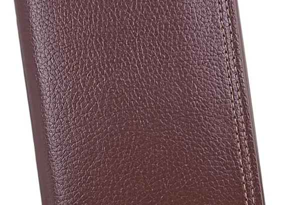 Long Wallet for Men, Minimalist Leather Bifold Slim Wallets, Fashion Clutch Purse Credit Card Holder Wallet, Coffee, 17.5 x 9 x 1 cm / 6.89 x 3.54 x 0.39 in, Modern