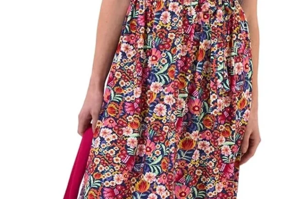 Joe Browns Women's Floral Tie Waist Sleeveless Dress Dress