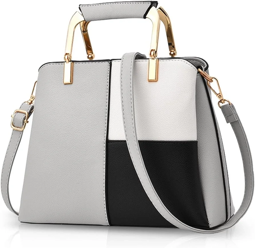 NICOLE&DORIS Women Handbags Top Handle Bag with Long Strap Crossbody Messenger Bag Tote Satchel for Ladies PU Leather