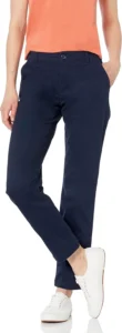 Amazon Essentials Women's Curvy Straight-Fit Stretch Twill Chino Trousers