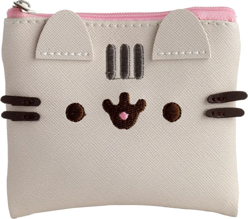 Puckator Pusheen The Cat Shaped Purse - Ladies Women's Womens Slim Purses Wallets Wallet for Women - Coin Pouch Purse Men - Card Holder with Zip - Small Cash Wallet Bag Bags UK