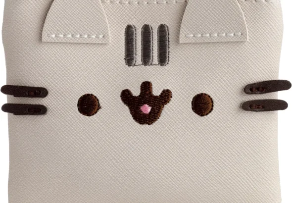 Puckator Pusheen The Cat Shaped Purse - Ladies Women's Womens Slim Purses Wallets Wallet for Women - Coin Pouch Purse Men - Card Holder with Zip - Small Cash Wallet Bag Bags UK