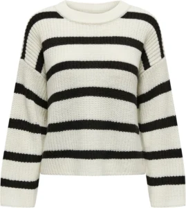 JDY Women's Jdy Justy KNT Noos L/S Stripe Pullover Knitted Jumper