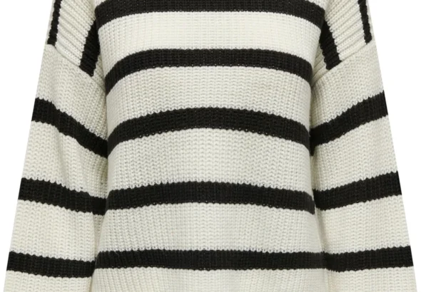JDY Women's Jdy Justy KNT Noos L/S Stripe Pullover Knitted Jumper