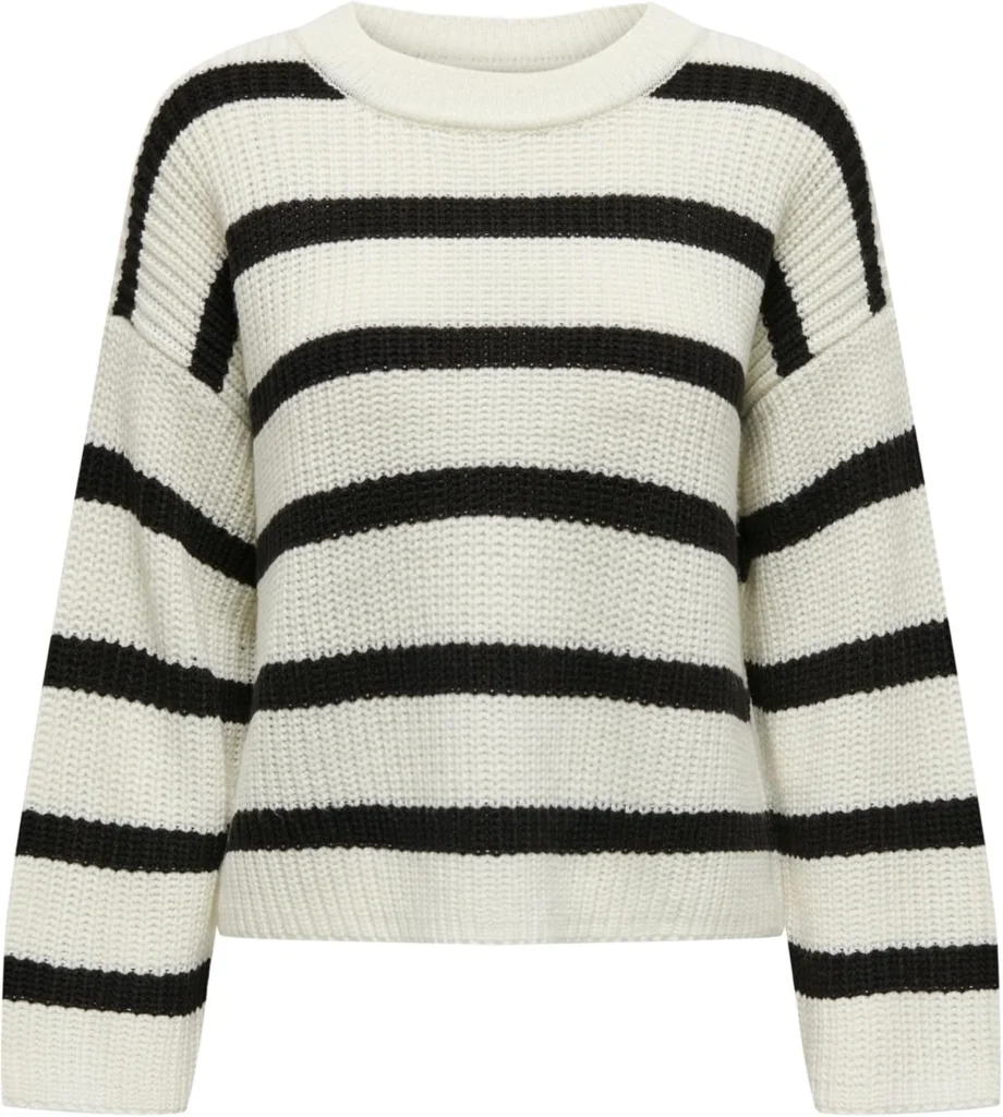 JDY Women's Jdy Justy KNT Noos L/S Stripe Pullover Knitted Jumper