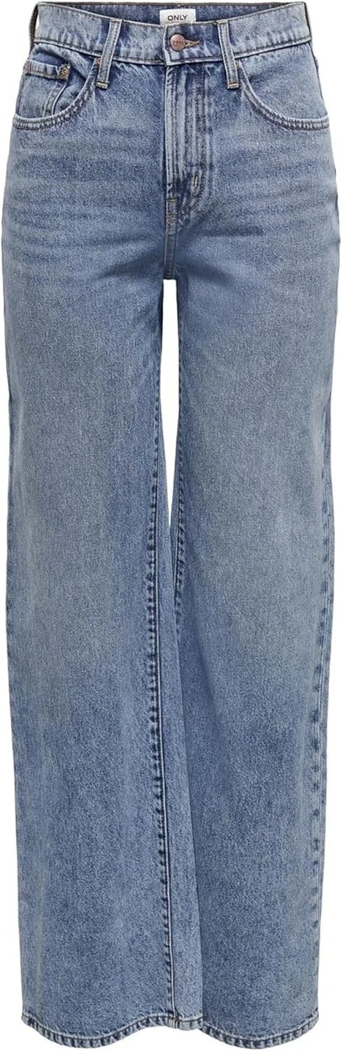 ONLY Women's Onlhope Ex Hw Wide DNM DNM Guabox Jean Pants