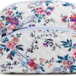 Vera Bradley Women's Cotton Large Cosmetic Makeup Organizer Bag, Magnifique Floral, One Size