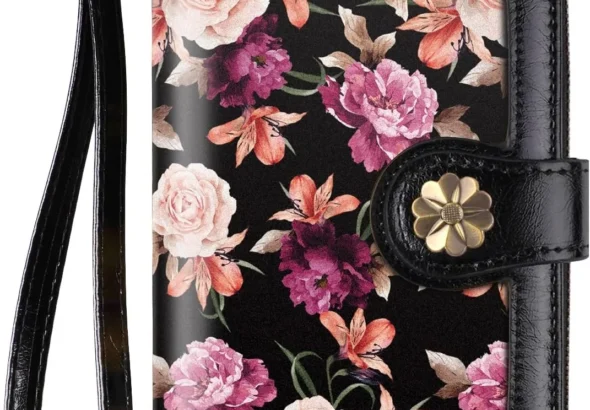 Coco Rossi Wallets for Women with Multiple Card Holders, Clutch Wallet, Card Organizer, Purse for Women with Wrist Strap