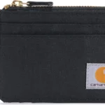 Carhartt, Rugged Leather and Canvas Wallets for Women, Available in Multiple Styles & Colors, Nylon Duck Zippered Brown, One Size