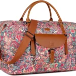 Oversized Printing Women's Travel Duffel Bag 52L Weekend Bag Weekender Overnight Carry on Luggage Lightweight HB-15 (HS)