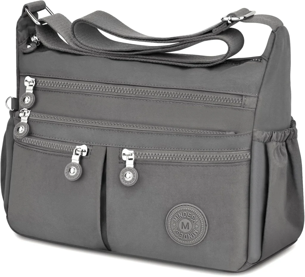 TEUEN Crossbody Bags for Women Large Capacity Nylon Waterproof, Medium Casual Handbags & Shoulder Bags Lightweight Messenger Bag With Multi-Pocket for Travel Shopping Work