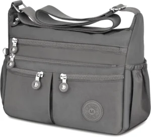 TEUEN Crossbody Bags for Women Large Capacity Nylon Waterproof, Medium Casual Handbags & Shoulder Bags Lightweight Messenger Bag With Multi-Pocket for Travel Shopping Work