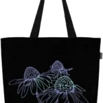 Eco Right Aesthetic Canvas Tote Bag for Women - Large, Reusable, Zippered Tote Bag with Inner Pocket, Perfect for School, Shopping, Work, Beach, Cute & Eco-Friendly Gift for Girls, Teachers, Mothers