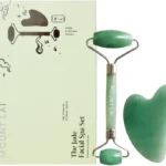 Mount Lai Jade Gua Sha Facial Tools, Jade Roller and Gua Sha Facial Tools Set, Guasha Tool for Face to Relieve Muscle Tension and Reduce Puffiness, Anti Aging Skin Care Sets for Women