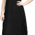 janisramone Womens Parachute Italian Lagenlook Midi Dress, Sleeveless Round Neck Stretchy Tulip Dress, Plain Long Summer Dresses for Women UK, Casual & Holiday Ladies Midi Dresses