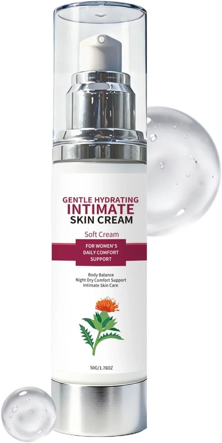 Intimate Moisturizer Cream, Women Hydration Skin Care, 50g Gentle Soothing Relief Formula, Fast Absorbing Body Care Lotion, Non Greasy Skin Hydration Creams, Personal Cares Cream for Daily Use