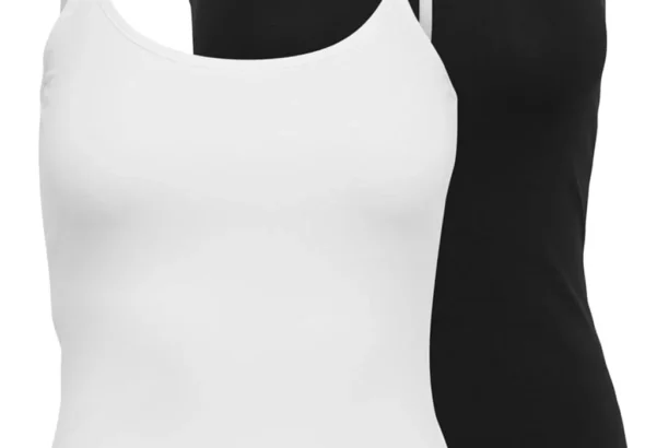 ONLY Women's Onllove Singlet 2pack JRS Blouse (Pack of 2)
