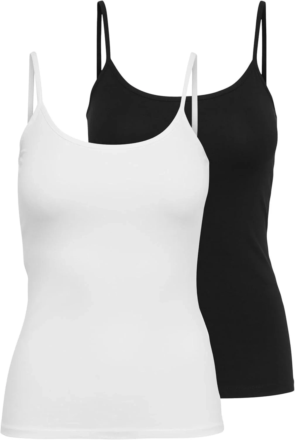ONLY Women's Onllove Singlet 2pack JRS Blouse (Pack of 2)