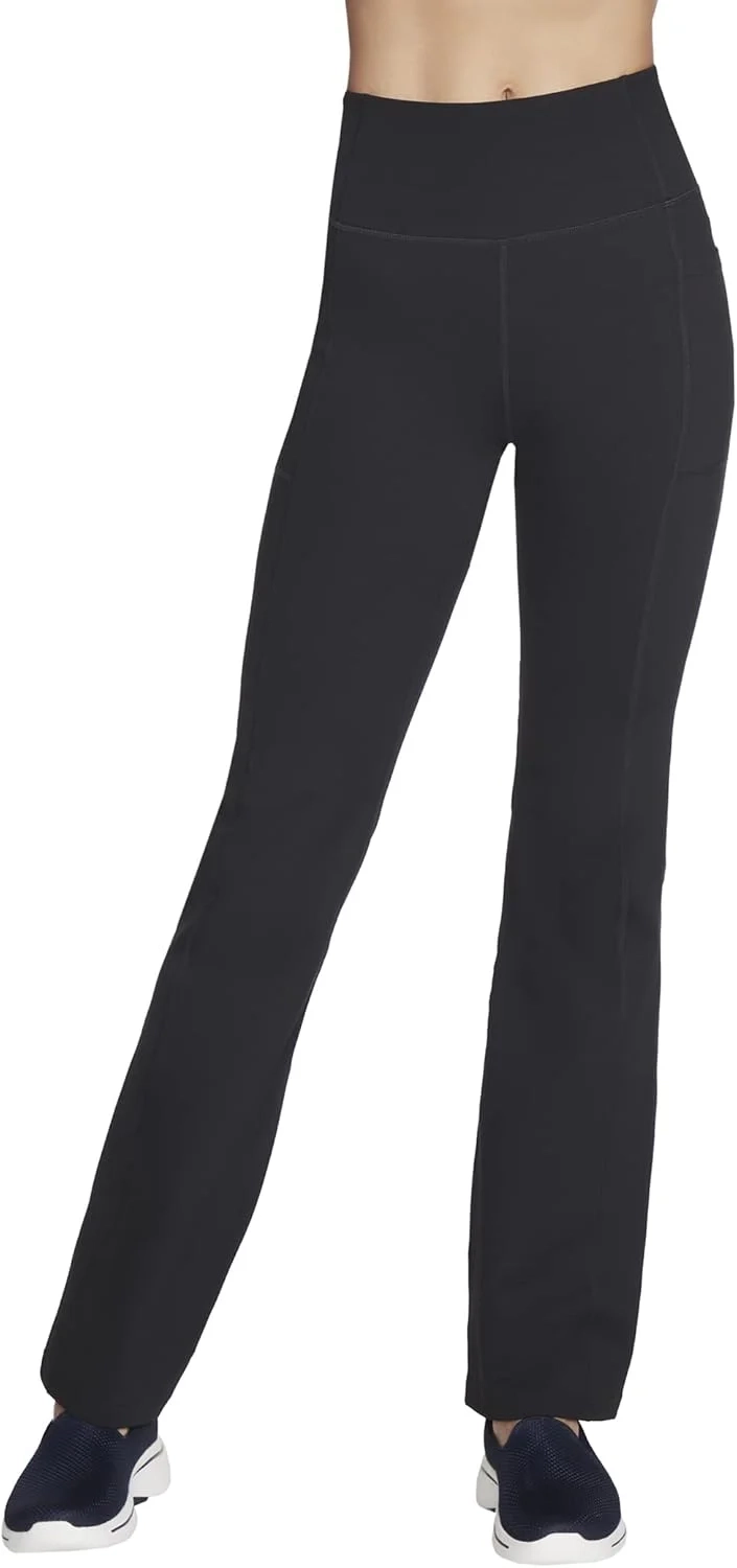 Skechers Women's Go Walk High Waisted Evolution Flare Pant Leggings