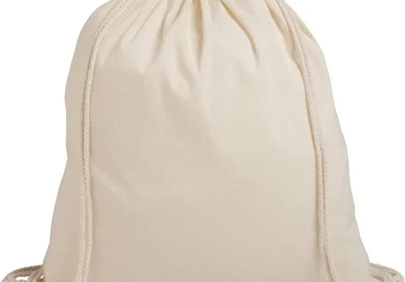 D&H CLOTHING UK Pack of 1/3/5/10/25/50/100 Plain Natural Cotton Shopping School Bags Rucksacks Drawstring School Gym PE Book P E Eco Friendly Shoppers