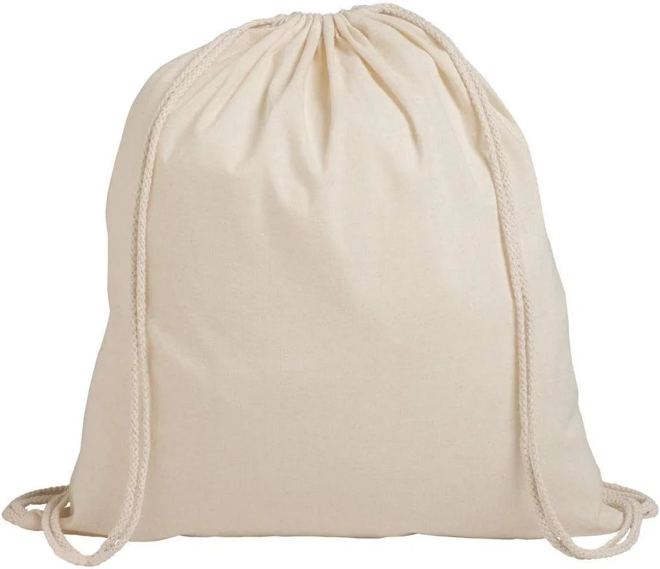D&H CLOTHING UK Pack of 1/3/5/10/25/50/100 Plain Natural Cotton Shopping School Bags Rucksacks Drawstring School Gym PE Book P E Eco Friendly Shoppers