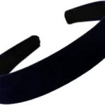 Velvet Feel Alice Hair Band Headband 2.5cm (1") Wide (Blue,Navy)
