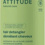 ATTITUDE Detangling Spray, EWG Verified, Vegan & Plant-Based Hair Care, Leave-In for Smooth & Manageable Hair, Pear & Amber Scent, 240 mL