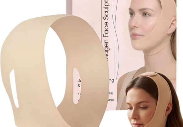 Face Wrap Sleeping, Reusable Breathable Jaw Shaper Wrap, Sculpting Firming Contouring Tool for Women Beauty, Day Night Skin Care, Facial Slimming, Chin Lift, Home Spa Relaxation
