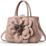 NICOLE & DORIS Stylish Handbags for Women Flower Top Handle Handbags Designer Shoulder Bag PU Leather Crossbody Bag Pretty Bag
