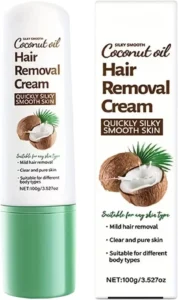 Hair Removal Cream, Depilatory Skin Care Lotion, Soothing Moisturizing Formula, Gentle Hair Dissolving Cream, 100g for Face Lip Bikini Line Inner Thighs Private Area Use Men Women Sensitive Skin Care