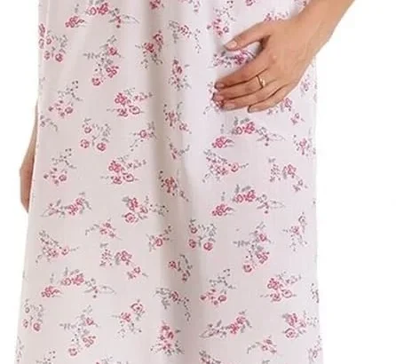 Lady Olga Ladies Poly Cotton Sleeveless Nightdress Summer Nightie 24317