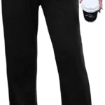 Uniexcosm Sweatpants Womens Straight Leg Ladies Cotton Joggers Tracksuit Bottoms with Pockets Drawstring Baggy Sports Trousers Sweat Pants Petite Regular Tall for Casual Gym Yoga