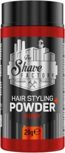 The Shave Factory Ultra Hold Hair Styling Powder (20g) | Powder Wax | Styling Powder | Volumizing Powder for Hair | Hair powder with matt effect for women & men (Ruby)