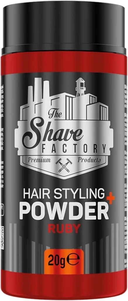 The Shave Factory Ultra Hold Hair Styling Powder (20g) | Powder Wax | Styling Powder | Volumizing Powder for Hair | Hair powder with matt effect for women & men (Ruby)