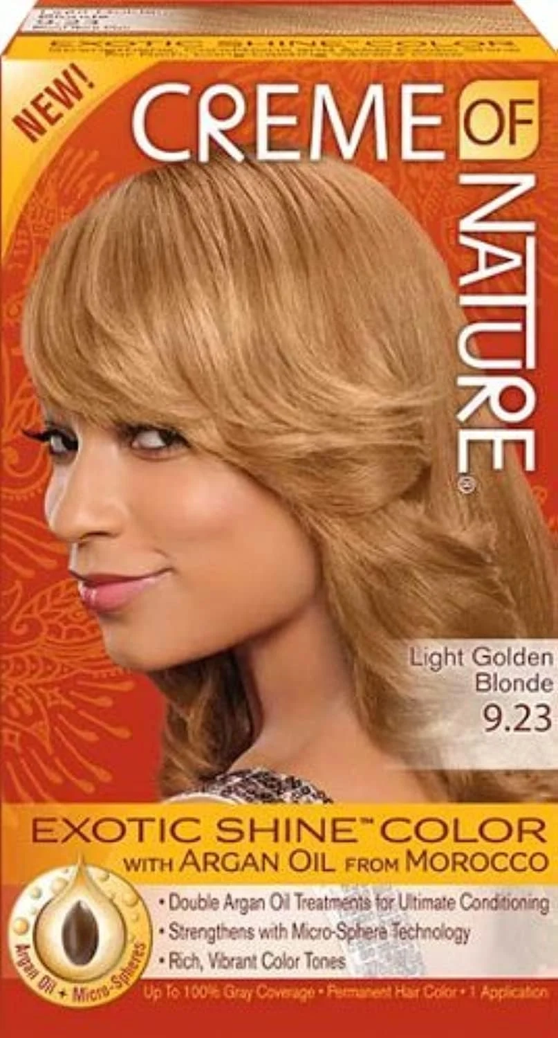 Creme of Nature Argan Womens Gel Hair Colour 9.23 Light Golden Blonde